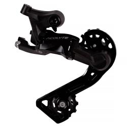 Переключатель задний Microshift Acolyte RD-M5180M, 8 скоростей, средняя лапка, черный - фото