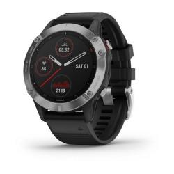 Часы GARMIN Fenix 6 (Silver/Black Band) - фото