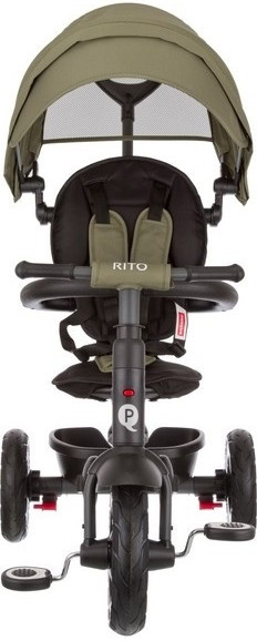 Велосипед трехколесный QPlay Rito, складной, с ручкой управления - фото