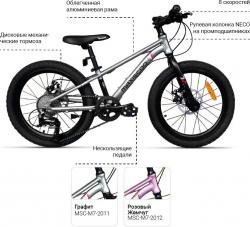 Велосипед Maxiscoo 7Bike М400 20 (2025) - фото