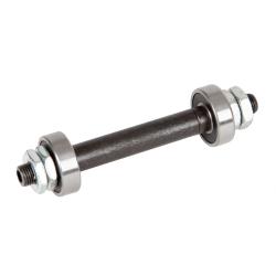 Ось с пром.подшипниками для втулок Bike Parts SF A22F 32H; O.L.D. 100мм; AXLE S45C 3/8"; под экс-к - фото