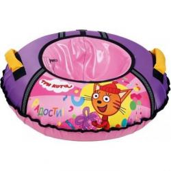 Тюбинг 70 см с рисунком Три кота - фото