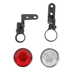 катафоты J96 (белый передний + красный задний, набор 2 шт) - фото