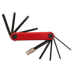 Ключи шестигранные STG  KL-9801 набор складной, 13 в одном - фото