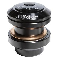 Рулевая колонка Neco H773, EC34, 1 1/8", алюм.чашки, пром.подшипники, черный - фото