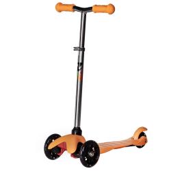 Самокат детский Novatrack Disco-kids Basic (2025) со светящимися колёсами - фото