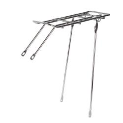 Багажник для велосипеда 28", стальной, хром - фото