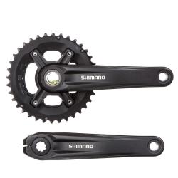 Система Shimano MT500, 175мм, ин.вал, 36/26T, 10 ск., черн. - фото