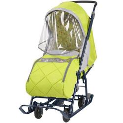 Санки-коляска Нашидетки лимонный НДТ3/5 - фото