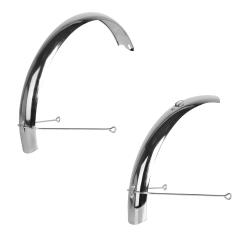 Крылья, переднее и заднее, для колес 18", хром - фото
