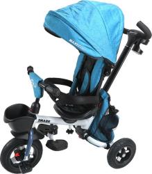 Велосипед трехколесный Maxiscoo Shark (2023) с мягким сиденьем и капюшоном - фото