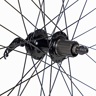 Колесо 26" заднее, двой. пист. обод, под disc, 32 отв, втулка SF B27R, пром подшипники - фото