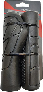 Грипсы STG HL-G331, 133 мм, черный - фото