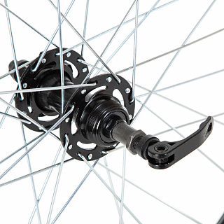 Колесо 24" заднее (без резины), двустенный алюм.обод 32 отв. - фото