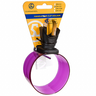 Подстаканник Sunnywheel, модель SW-CH-113, крепление на руль, фиолетовый - фото