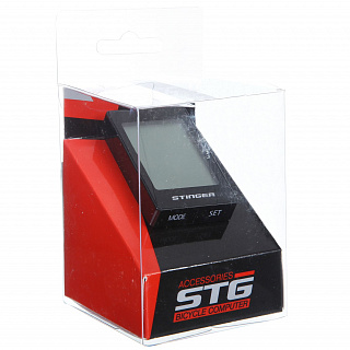 Велокомпьютер STG, 22 функций, безпроводной, подсветка, черный. - фото