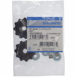 Ролики переключателя Shimano, 9ск, верхн+нижн, к RD-M390/M430/M4000, Y5XG98060 - фото