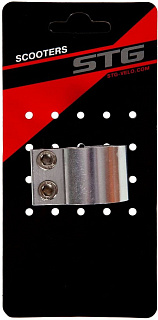 Зажим STG Х105187, 28.6 мм для рулей самокатов, с болтами - фото