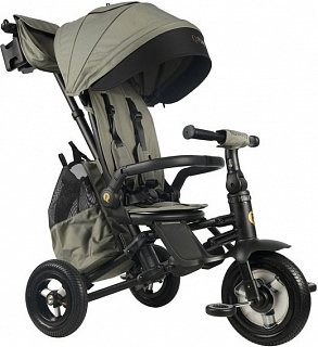 Велосипед трехколесный QPlay Nova Plus, с ручкой управления - фото