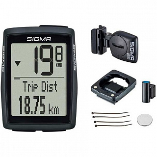 Велокомпьютер Sigma BC 14.0 WL STS, 14 функций, беспроводной, черный, 4-014211 - фото