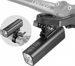 Велофара Gaciron Kiwi-800, 1xCREE, 800LM, пять режимов, влагоустойчивый, USB-C, 2500mAH, 07-300098 - фото