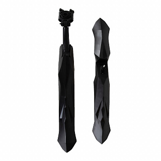 Крылья STG XGNB-059-1, переднее и заднее, колесо 24-26", пластик , черные . - фото