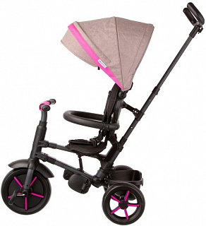 Велосипед трехколесный QPlay Star Eva, с ручкой управления - фото