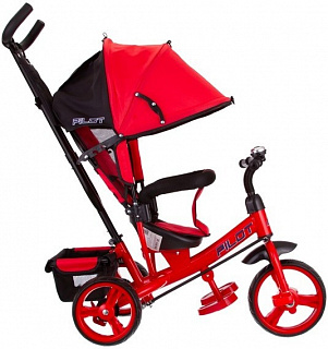 Велосипед трехколесный Pilot PT3, с ручкой управления - фото