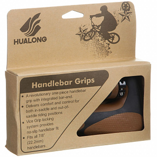 Грипсы-рога HL-G205, 150 мм, цвет черный - фото