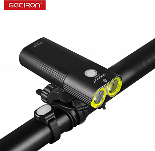 Велофара Gaciron V9DP-1800, 2xCREE, 1800LM, шесть режимов, влагоустойчивый, USB-C, 5000mAH, 07-300134 - фото