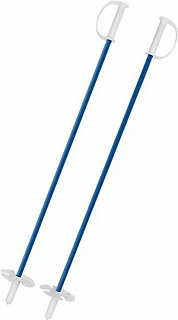 Лыжи детские Лыжики Пыжики с палками (75/75) в сетке - фото