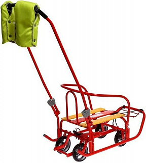 Санки детские Ника "Ветерок 7 универсал" с рукавичками - фото